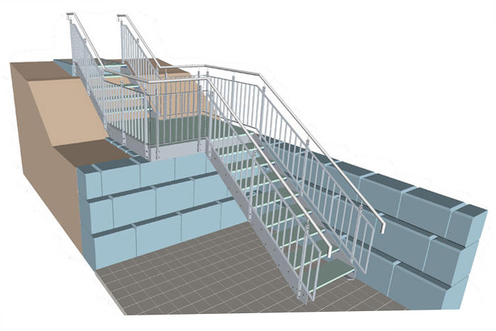 Stahltreppe
